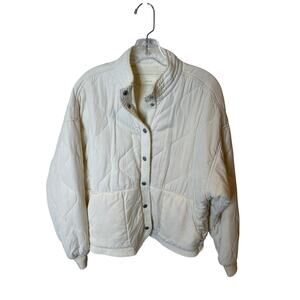 Blank NYC‎ cream quilted coat -small